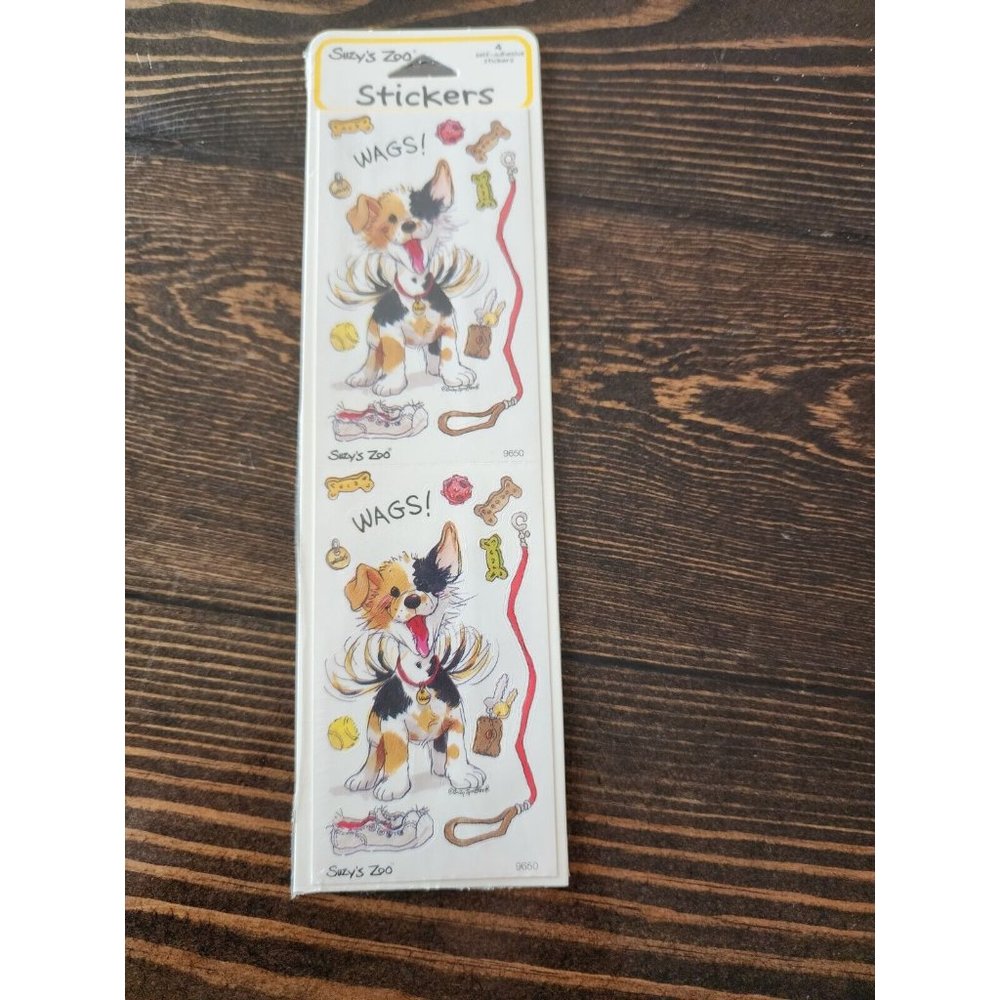 Stickers - Suzy's Zoo SEALED 9650 Wags The Dog - New, Rare, HTF - Retired #14
